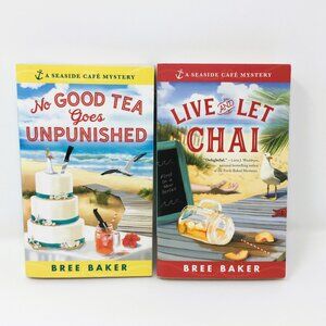 Pair Seaside Café Mysteries Live and Let Chai/No Good Tea ... Paperbacks
